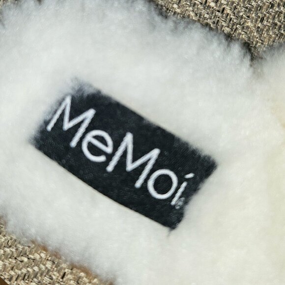 🔥HP🔥 NWT MeMoi Women's Serina Slide-On Plush Slippers in Ivory Size S - Picture 9 of 11